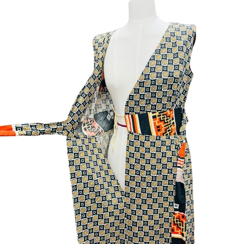 Malihini Hawaii Maxi Wrap Dress M Hawaiian Designers Collection Vintage Aloha - Picture 8 of 15